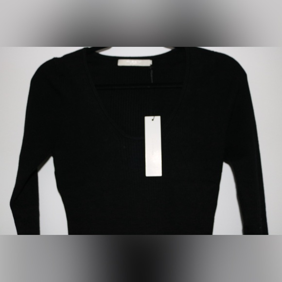 NWT- One Grey Day Fica Bodysuit in Black- Size Large - Picture 4 of 9